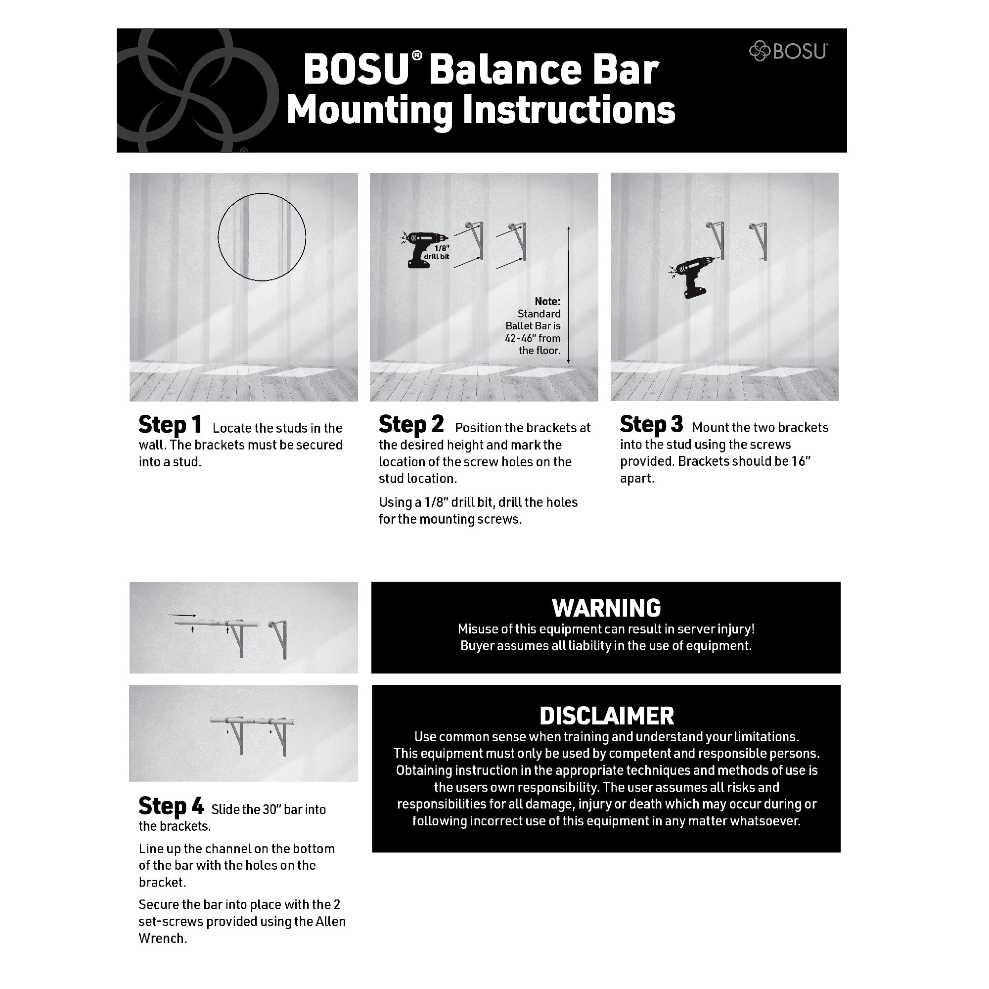 BOSU® Balance Bar